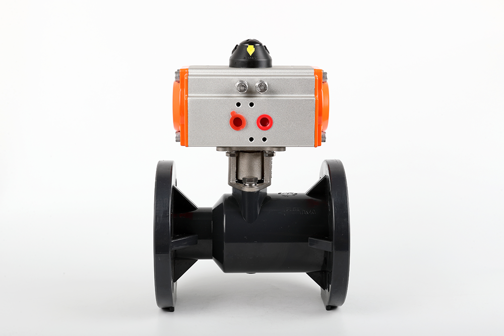 老城气动法兰一体球阀